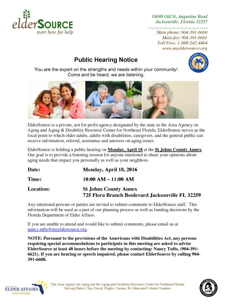 Public Hearing - St Johns County - County Annex