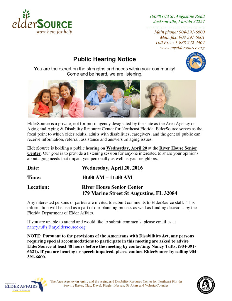 Public Hearing - St Johns County - River House